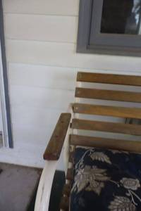 Rocking patio bench