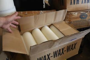 lot 369 image: Box of wax (great for candle making)