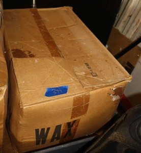 lot 379 image: Box of wax (great for candle making)