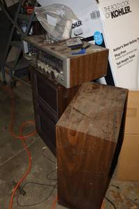 lot 386 image: Vintage stereo system