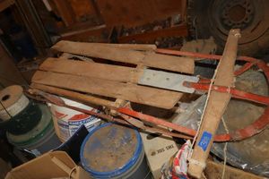 lot 388 image: Vintage wooden sled