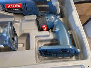 Ryobi 3 Tool Set in Case/ 18V Reciprocating Saw, Skil Saw, and Flashlight, Battery's NOT Included