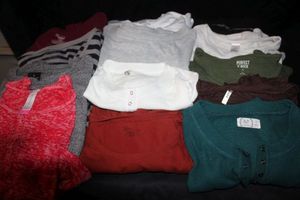 lot 89 image: Long Sleeve Tops, 247, Perfect V-Neck, Time Tru, No Boundaries and More