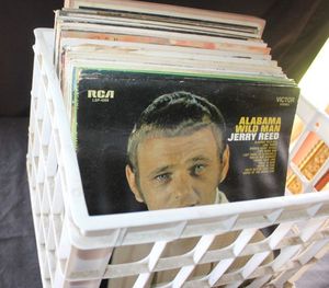 lot 140 image: Crate of Vinyl Records