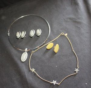 lot 269 image: Two fashion Jewelry Sets, Necklace with Clip on Earrings