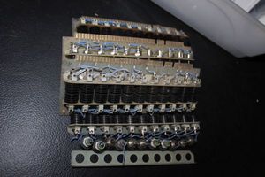 lot 343 image: Vintage electro-mechanical component, likely a telephone exchange crossbar switch used in historical telecommunication systems.