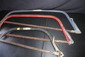 lot 358 image: Three Vintage Bow Saws