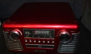 lot 396 image: Red Victrolla 50s retro bluetooth record player&nbsp