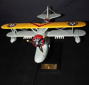 lot 18 image: J2F-2 Duck Model Single-Engine, Amphibious Biplane.