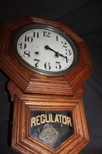 lot 448 image: Regulator Wall Clock
