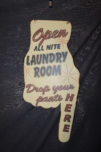 lot 469 image: Laundry Sign