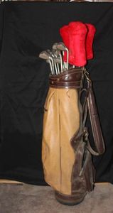 lot 483 image: Pro Elite and Titleist Golf Clubs and Bag