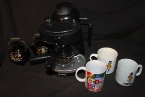 lot 500 image: Mr. Coffee Espresso Maker, Cups and, More as Shown in Photos
