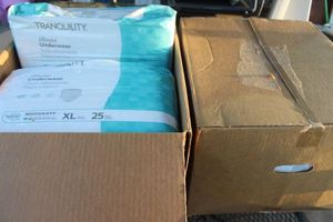 lot 531 image: Two Cases of four Adult Briefs Unopened 100 per box
