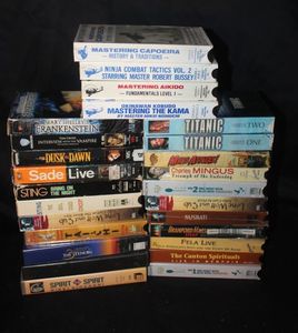 lot 556 image: Selection of VHS Tapes, Titles shown in Photos