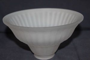 lot 612 image: Pair of Glass Light Fixture Shades