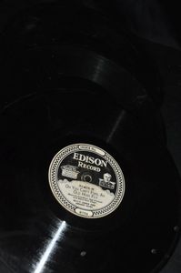 lot 592 image: Three Vintage Edison Diamond Disc Records