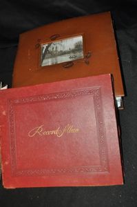 lot 594 image: Two full vintage record album books