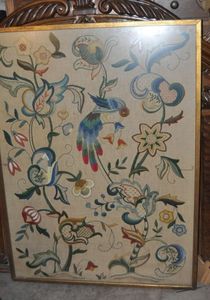 lot 630 image: Large Framed Thread Painting