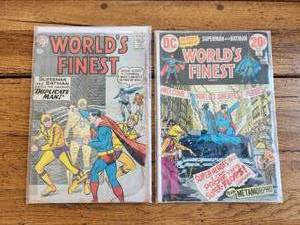 Selection of vintage DC Comics - 1959 & 1973 - World's Finest Superman & Batman - 106 and 218
