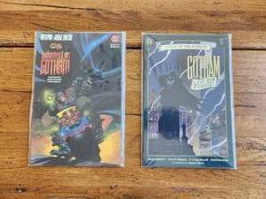 lot 19 image: Selection of vintage DC Comics - Batman and Judge Dredd Judgement of Gotham and Gotham by Gaslight