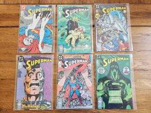 lot 33 image: Selection of vintage DC Comics - 1988 - Superman - 17,18,19,20,21,22