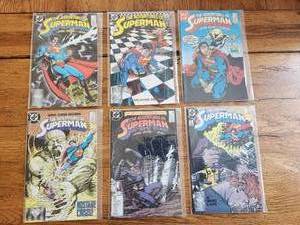 lot 35 image: Selection of vintage DC Comics - 1988 - The Adventures of Superman - #440,441,442,443,444,445