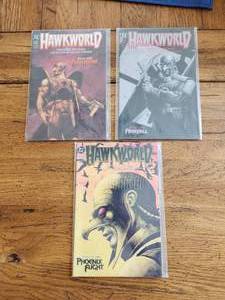 lot 51 image: Selection of vintage DC Comics - Hawk World - Books 1,2, and 3