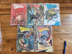 lot 61 image: Selection of vintage DC Comics - 1989 - Doc Savage - #1,2,3,4,5