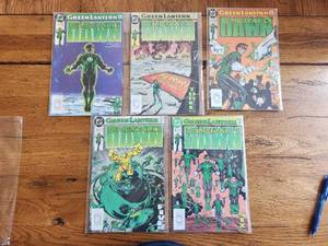 lot 75 image: Selection of vintage DC Comics - 1990 - Green Lantern-Emerald Dawn - #1,3,4,5,6