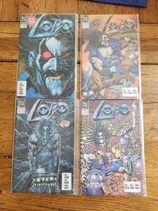 lot 99 image: Selection of vintage DC Comics - 1990-91 - LOBO - Books1,2,3,4 of 4