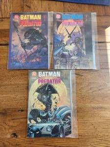 lot 111 image: Selection of vintage Dark Horse Comics - Batman vs Predator - 1,2,3 of 3