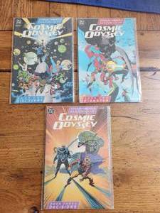 lot 113 image: Selection of vintage DC Comics - Cosmic Odyssey - Book 1,2,3 of 3