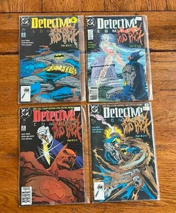 lot 151 image: Selection of vintage DC Comics - 19-- - Detective Comics - 604,605,606,607 - Part 1 to 4 of 4 series