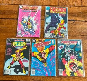 lot 163 image: Selection of vintage DC Comics - 1987 - Firestorm - 60,61,63,67,69