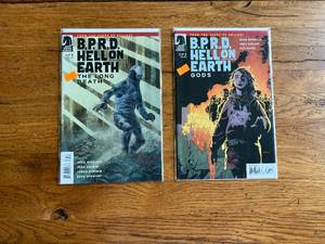 lot 206 image: Selection of vintage Dark Horse Comics - B.P.R.D. Hell on Earth - Gods 1 of 3 and the Long Death 1 of 3