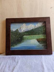 lot 122 image: Original framed painting by Texas artist Grady White - 11 by 14