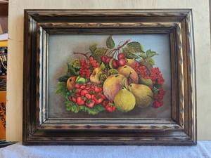 lot 124 image: Vintage framed painting by Texas artist Faye S. Phears -