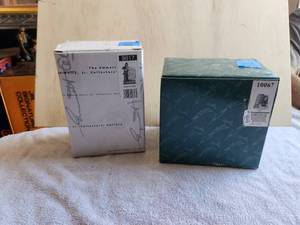 lot 146 image: Lot of 2 - Vintage collectible Emmett Kelly Jr. clown figurine - Enrollment Figurine and Jazz musical - Hand signed - in box