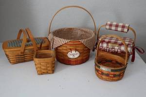 lot 46 image: Longaberger Basket Collection - total of 5