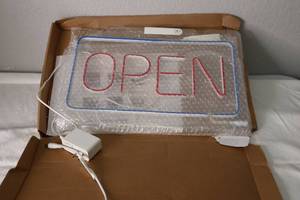 lot 64 image: New Neon Open Sign