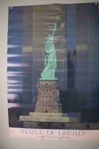 lot 91 image: Vintage Statue of Liberty & Twin Towers - 24W x 36T