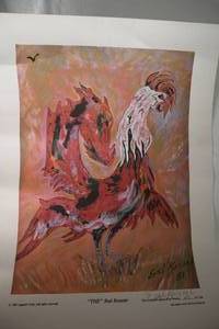 lot 92 image: 1983 Evil Knievel - The Red Rooster - signed and numbered