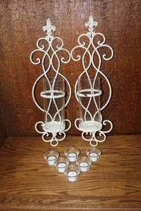 lot 130 image: Candle holder wall decor and others see pictures for details