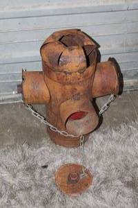 lot 2 image: fire hydrant decor garden art or yard decor