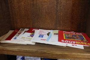 lot 140 image: vintage Campbells wall calendars see pictures took pictures of them all