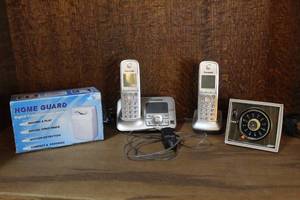 lot 141 image: cordless telephone, Home Guard,vintage Intermatic TIME-ALL plug-in indoor appliance timer