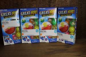 lot 152 image: 4 boxs of unopened  Great Job eraser surprise balls
