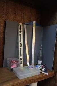 lot 165 image: Craft lot with a large folding self healing cutting board