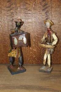lot 186 image: Two Mexican paper mache folk art